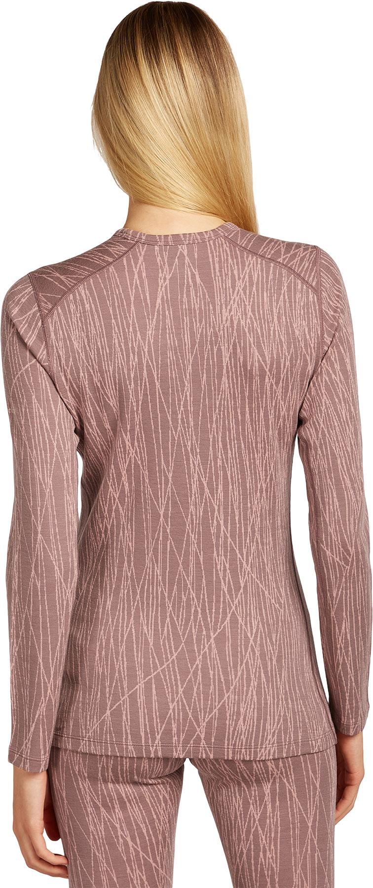 Product gallery image number 2 for product Merino 260 Tech Vertex Delta Lines Long Sleeve Crewe Thermal Top - Women's
