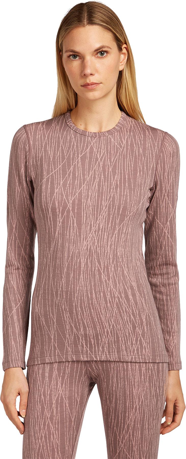 Product gallery image number 6 for product Merino 260 Tech Vertex Delta Lines Long Sleeve Crewe Thermal Top - Women's