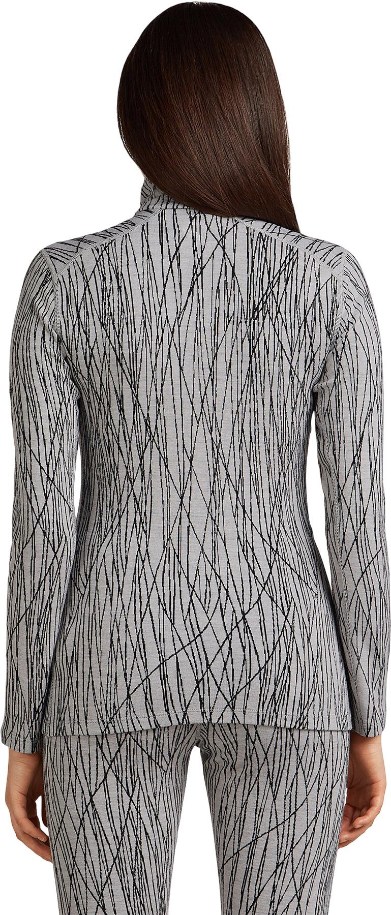 Numéro de l'image de la galerie de produits 5 pour le produit Haut thermique à demi-glissière et manches longues en mérinos 260 Tech Vertex Delta Lines - Femme