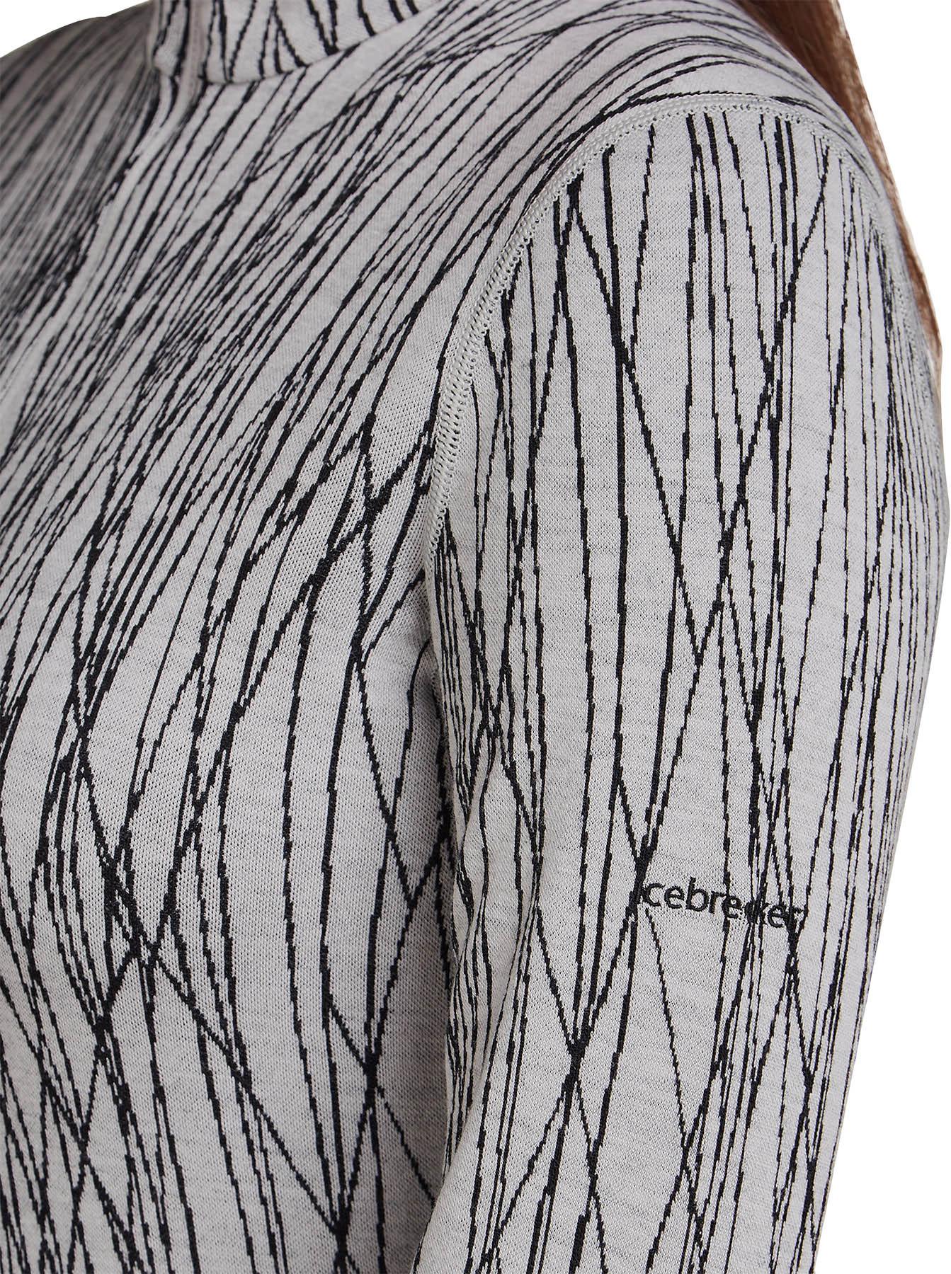 Numéro de l'image de la galerie de produits 4 pour le produit Haut thermique à demi-glissière et manches longues en mérinos 260 Tech Vertex Delta Lines - Femme