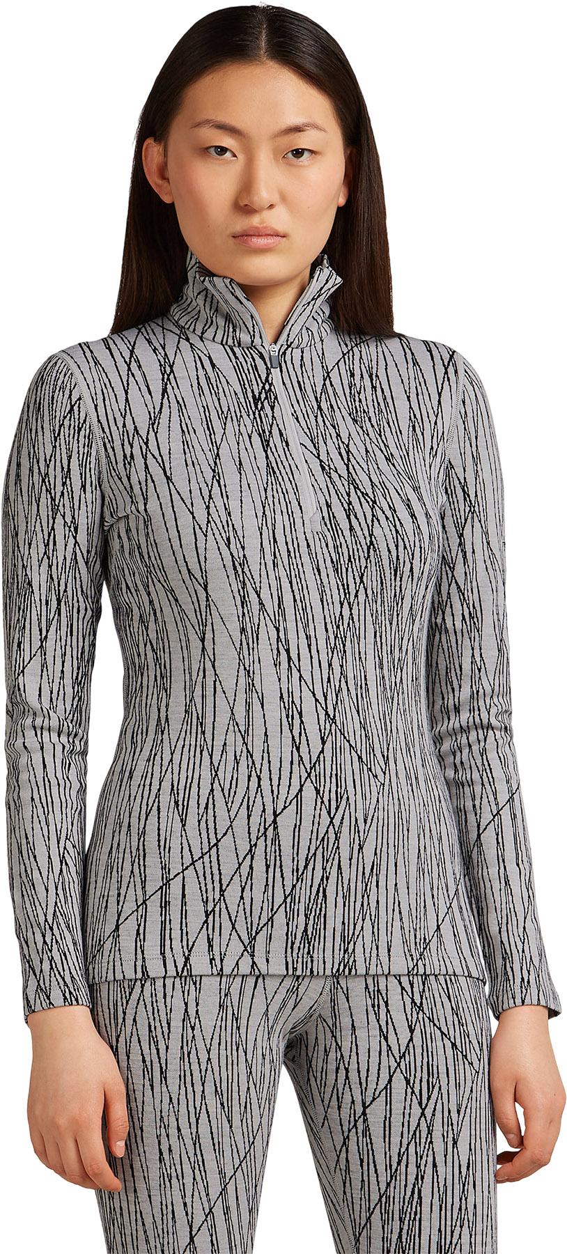 Numéro de l'image de la galerie de produits 6 pour le produit Haut thermique à demi-glissière et manches longues en mérinos 260 Tech Vertex Delta Lines - Femme