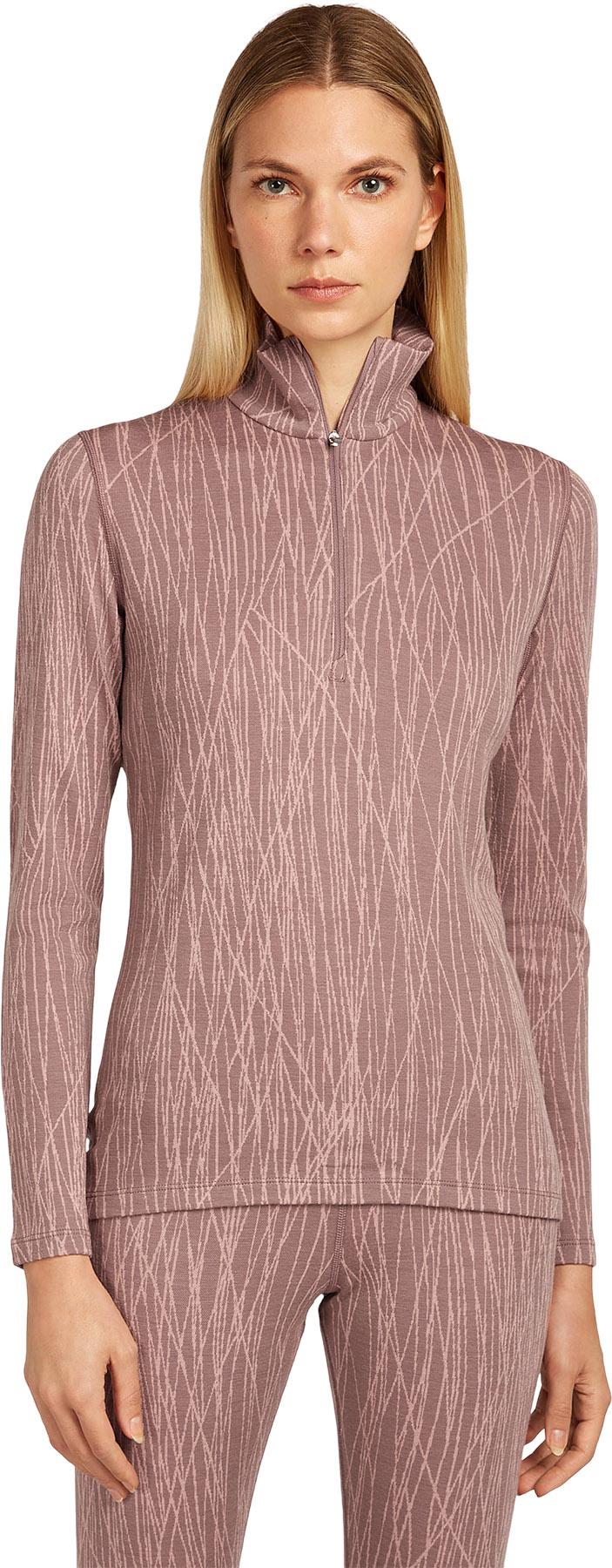 Product gallery image number 6 for product Merino 260 Tech Vertex Delta Lines Long Sleeve Half Zip Thermal Top - Women's