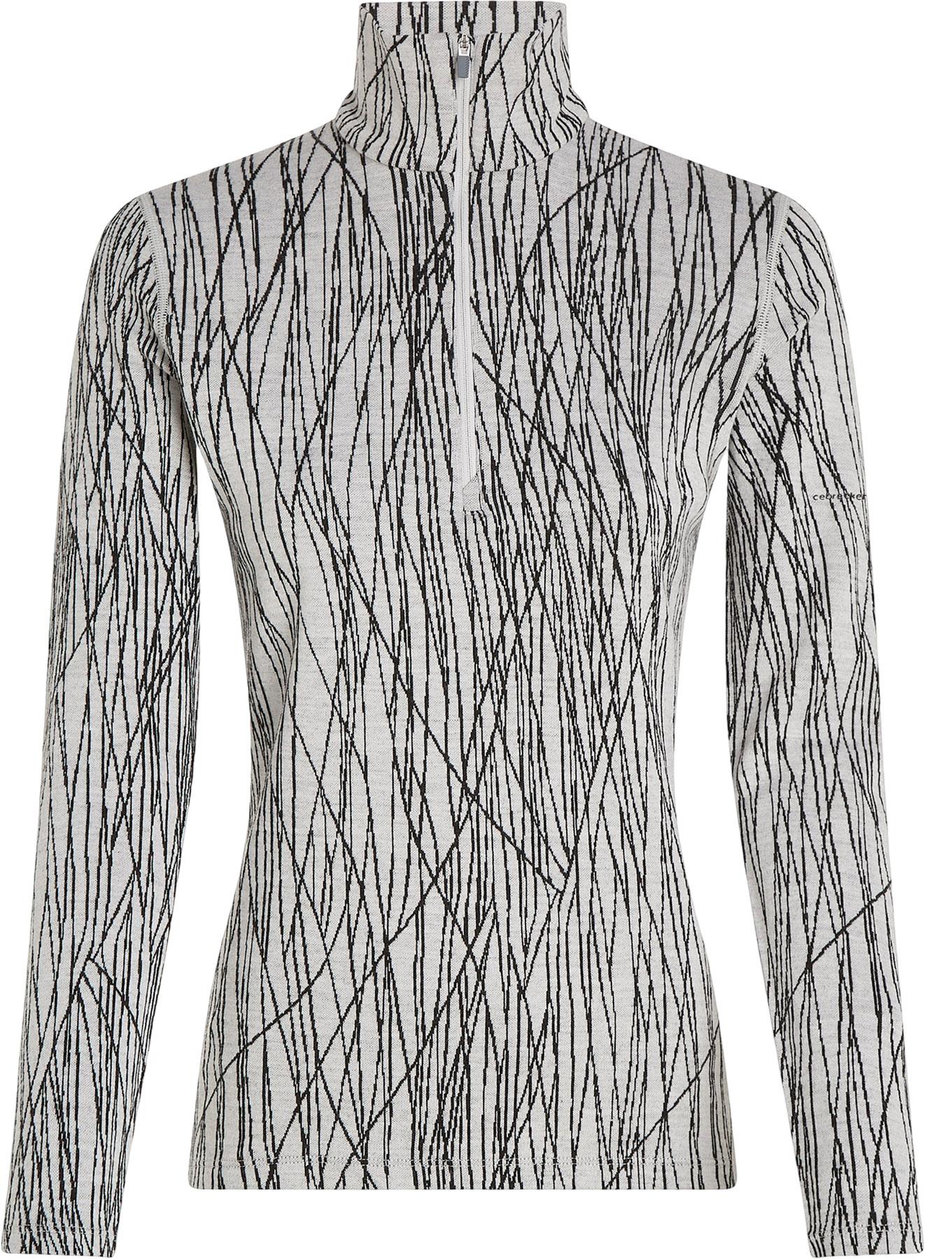 Image de produit pour Haut thermique à demi-glissière et manches longues en mérinos 260 Tech Vertex Delta Lines - Femme