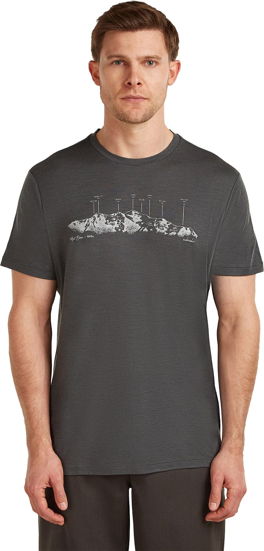 Product gallery image number 4 for product T-shirt à manches courtes en mérinos 150 Tech Lite The Peaks - Homme