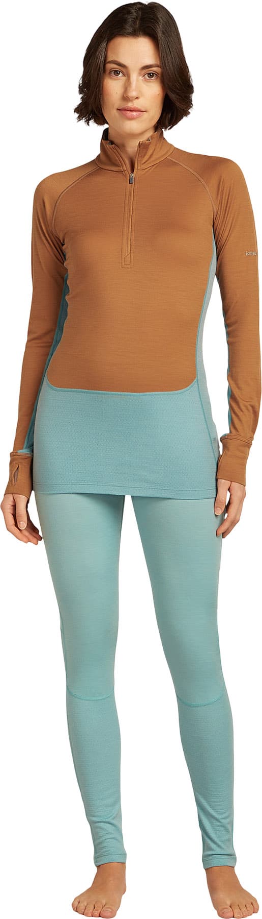 Product gallery image number 5 for product Merino 200 ZoneKnit Long Sleeve Half Zip Thermal Top - Women's