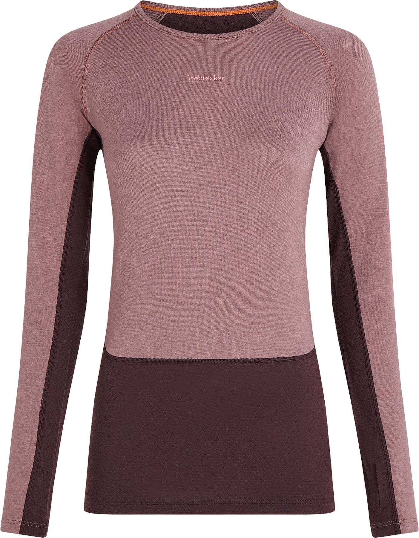 Image de produit pour Haut thermique à manches longues et col rond en mérinos 260 ZoneKnit - Femme