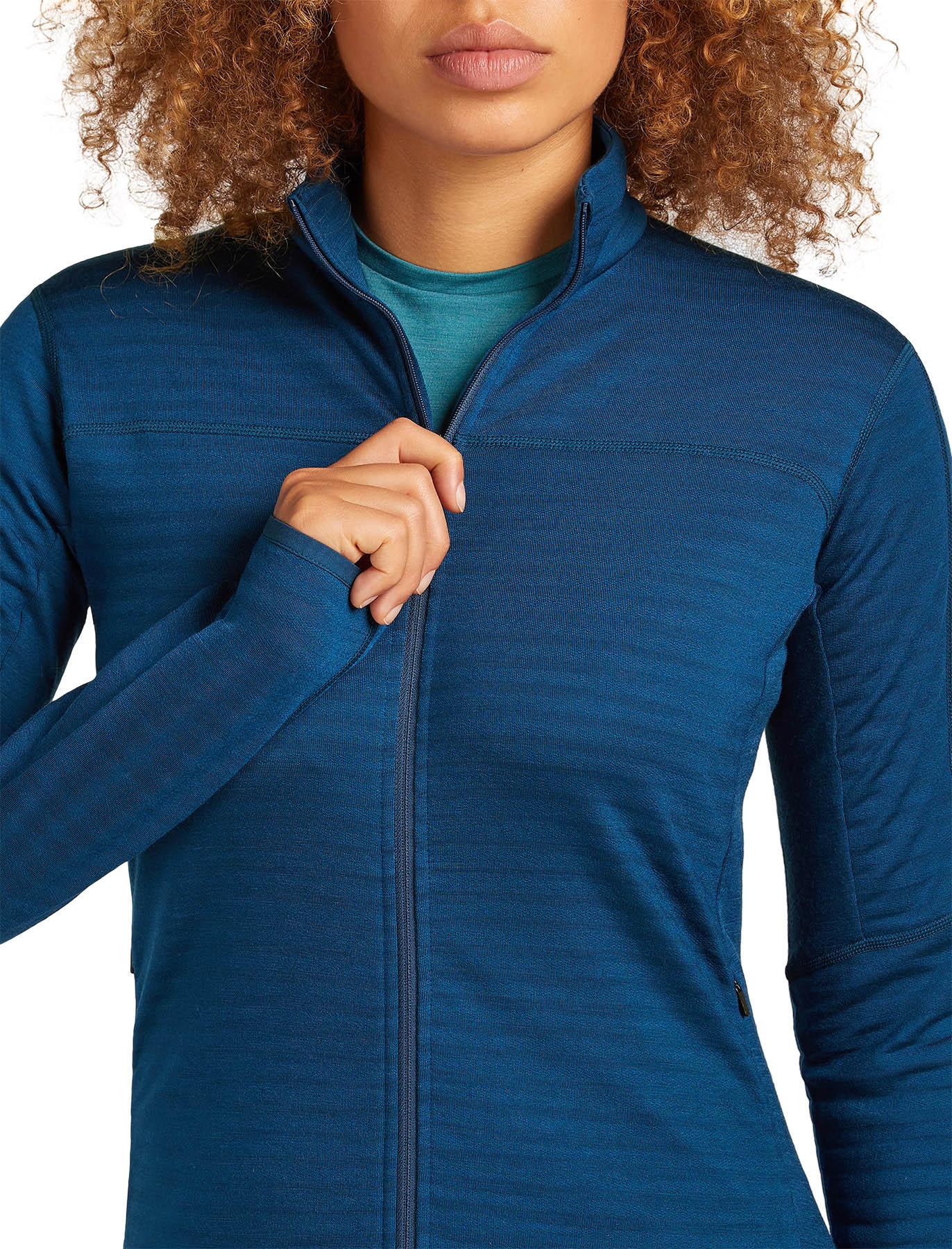 Product gallery image number 2 for product 300 RealFleece Descender Merino Blend Long Sleeve Zip Jacket - Women's