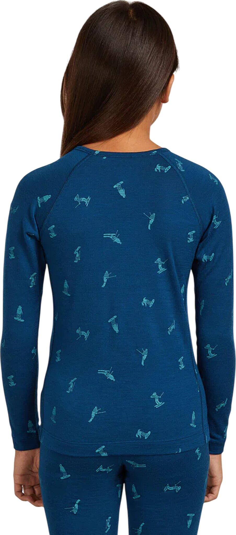Product gallery image number 2 for product Merino 200 Oasis Long Sleeve Crew Thermal Top Snow Day - Kids