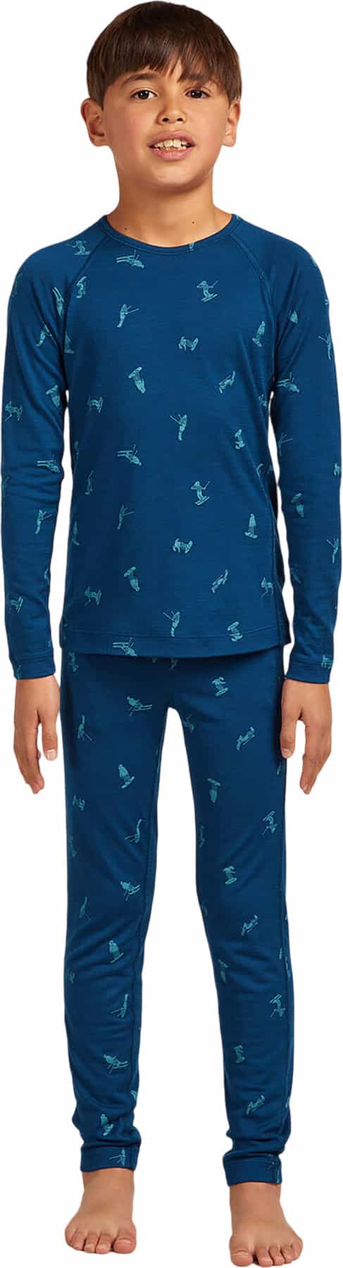 Product image for Merino 200 Oasis Long Sleeve Crew Thermal Top Snow Day - Kids