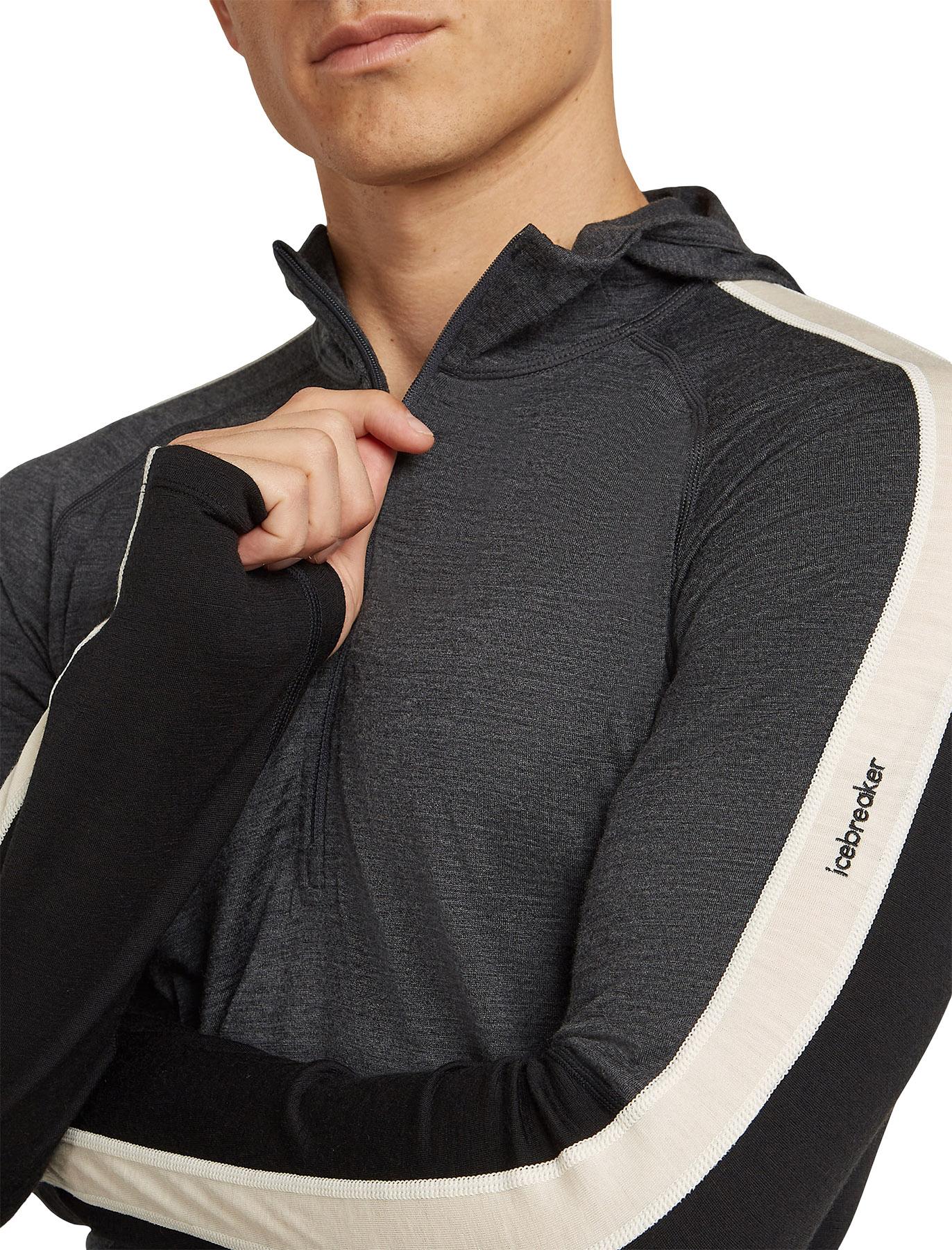 Product gallery image number 5 for product Merino 200 Oasis+ Long Sleeve Half Zip Thermal Hoodie - Men's 