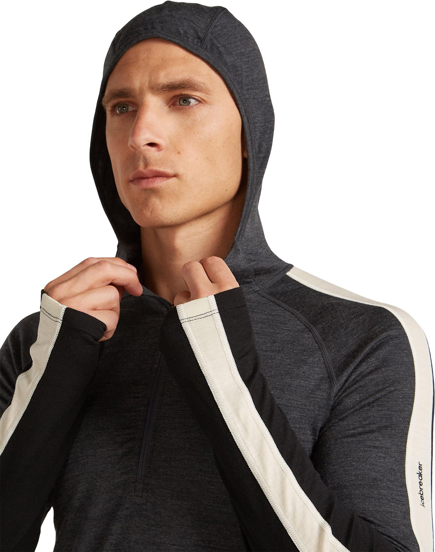 Product gallery image number 6 for product Merino 200 Oasis+ Long Sleeve Half Zip Thermal Hoodie - Men's 