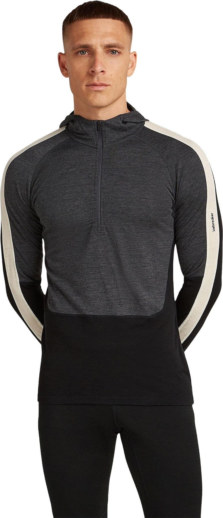 Product gallery image number 7 for product Merino 200 Oasis+ Long Sleeve Half Zip Thermal Hoodie - Men's 