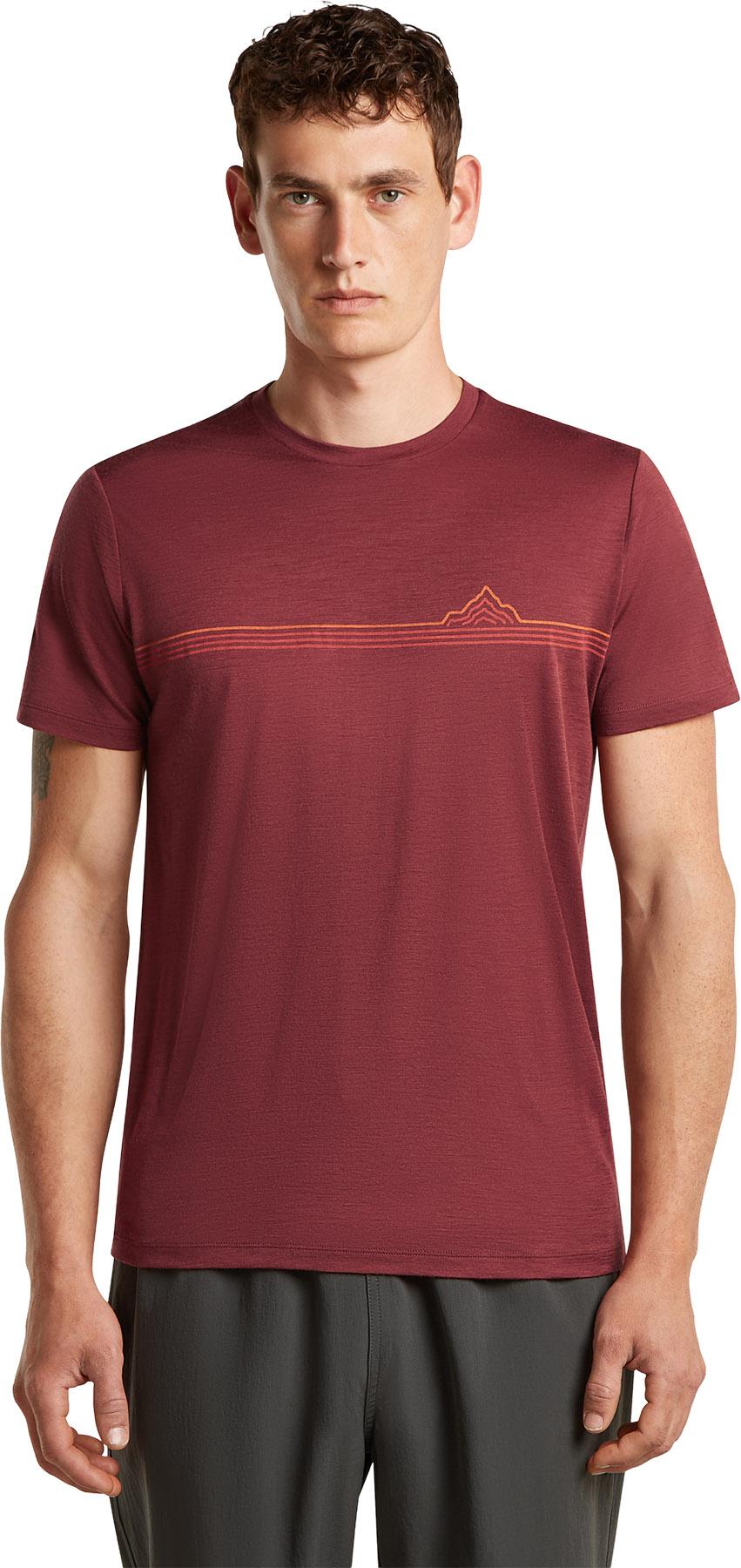Product gallery image number 4 for product Merino 150 Tech Lite Range Stripes Short Sleeve T-Shirt - Men's