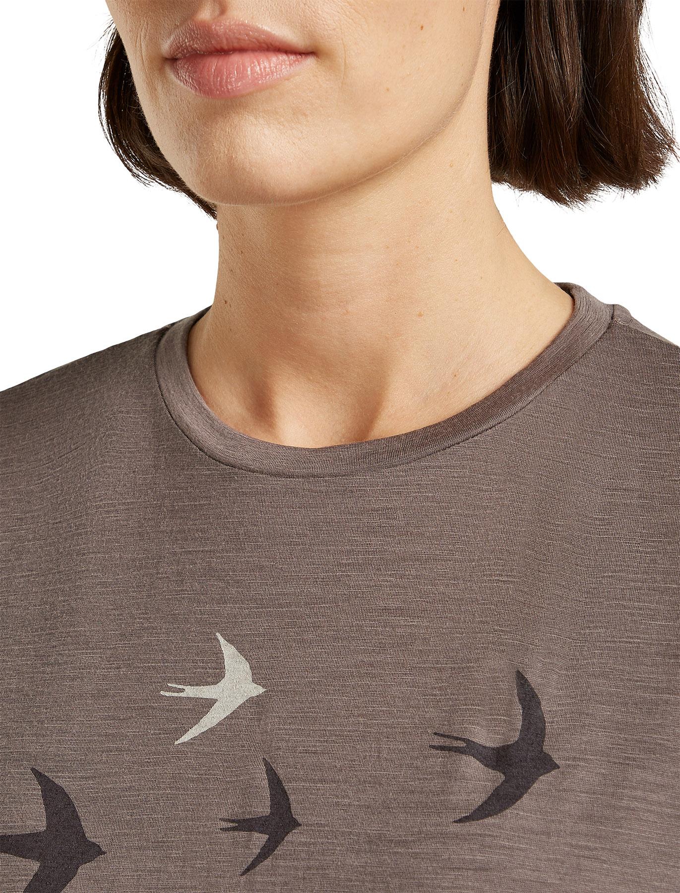 Product gallery image number 4 for product T-shirt à manches courtes en mérinos 150 Tech Lite Bird Transit - Femme