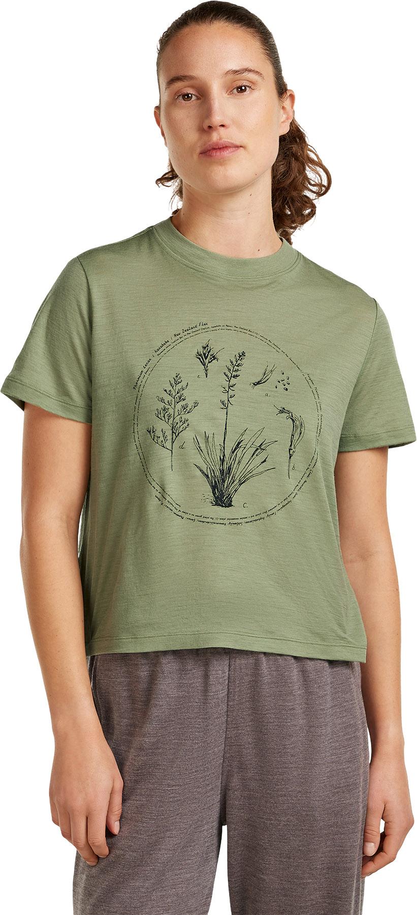 Product gallery image number 3 for product Merino 150 Tech Lite Seed Story Short Sleeve Crop T-Shirt - Women's