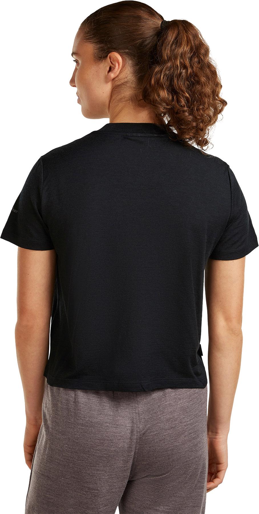 Product gallery image number 2 for product Women's Merino 150 Tech Lite Short Sleeve Crop Tee NZ Flora