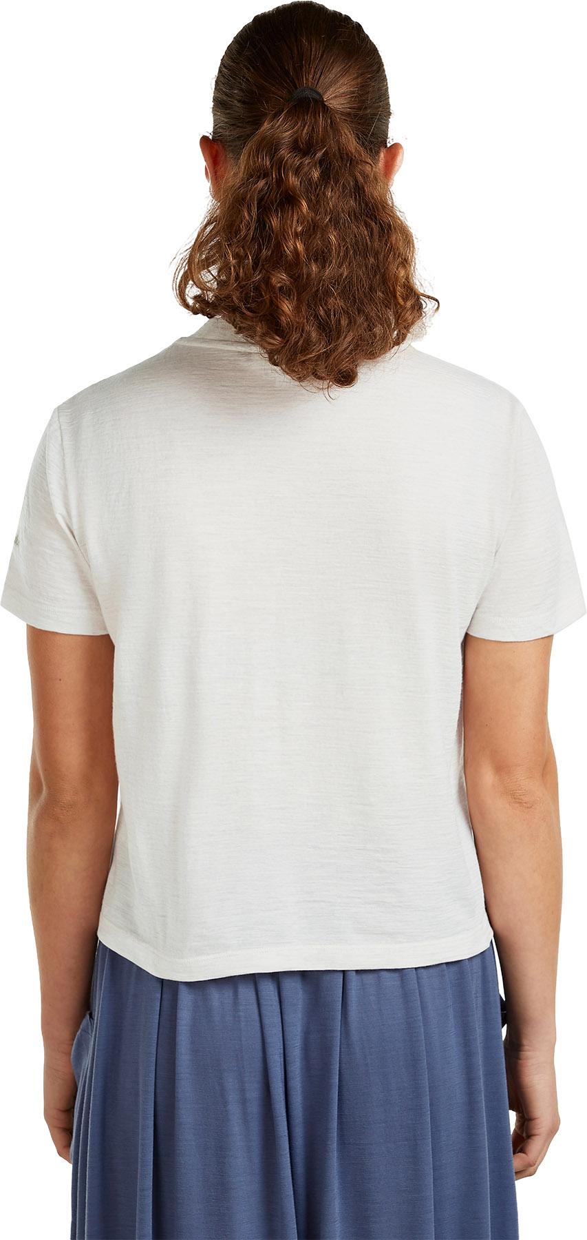 Product gallery image number 2 for product Merino 150 Tech Lite NZ Flora Short Sleeve Crop T-Shirt - Women's