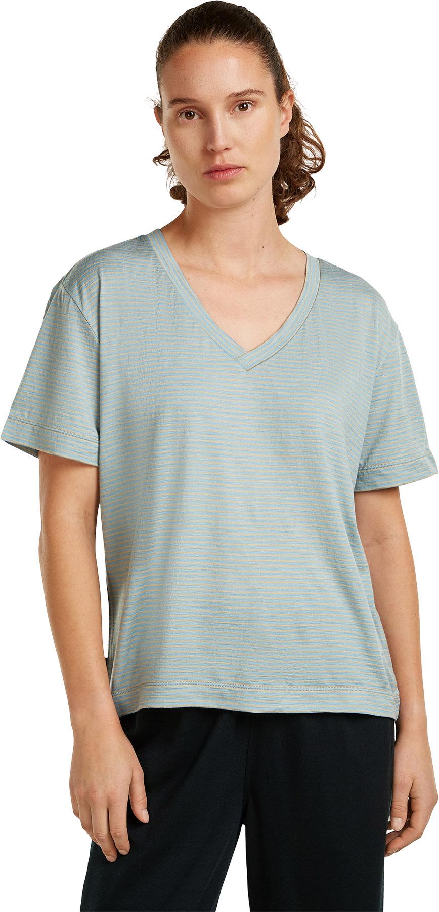 Product gallery image number 5 for product Merino 150 Tech Lite Relaxed Short Sleeve V Neck T-Shirt - Women's