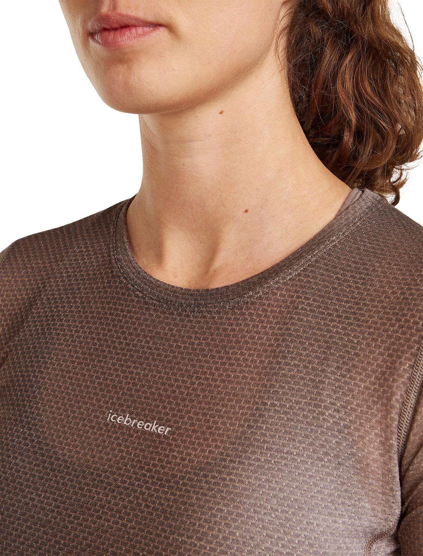 Product gallery image number 3 for product Women's Merino Blend 75 Cool-Lite™ Featherlight™ Short Sleeve Crewe AOP