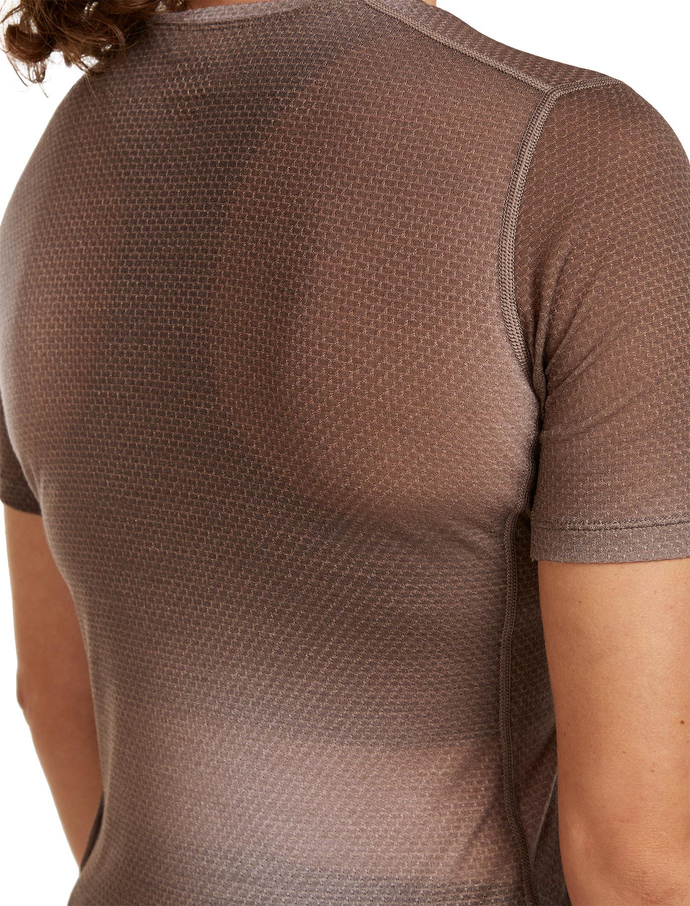 Product gallery image number 5 for product Women's Merino Blend 75 Cool-Lite™ Featherlight™ Short Sleeve Crewe AOP