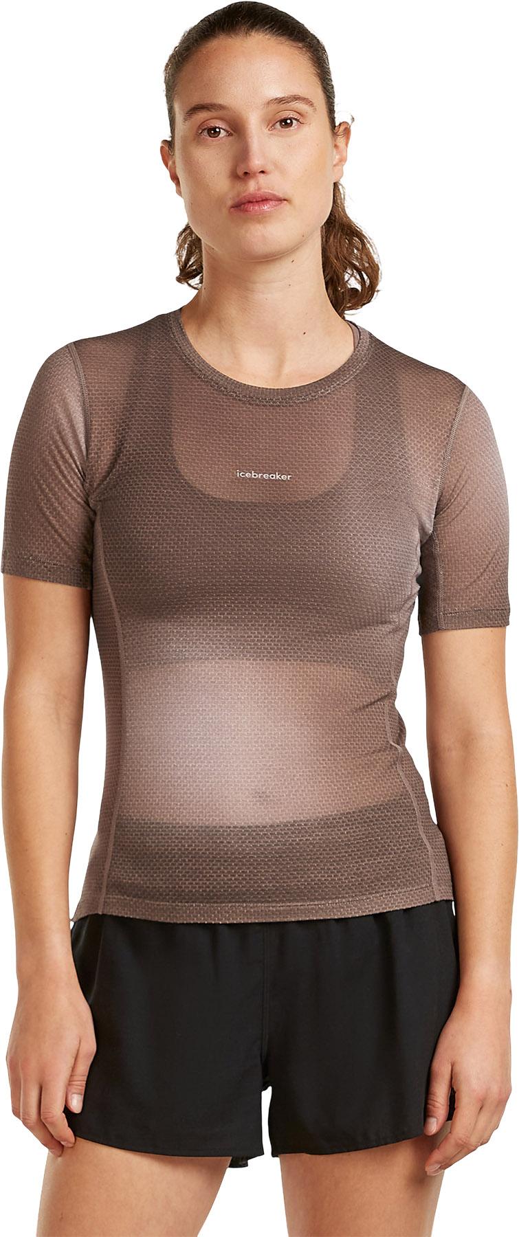 Product gallery image number 4 for product Women's Merino Blend 75 Cool-Lite™ Featherlight™ Short Sleeve Crewe AOP