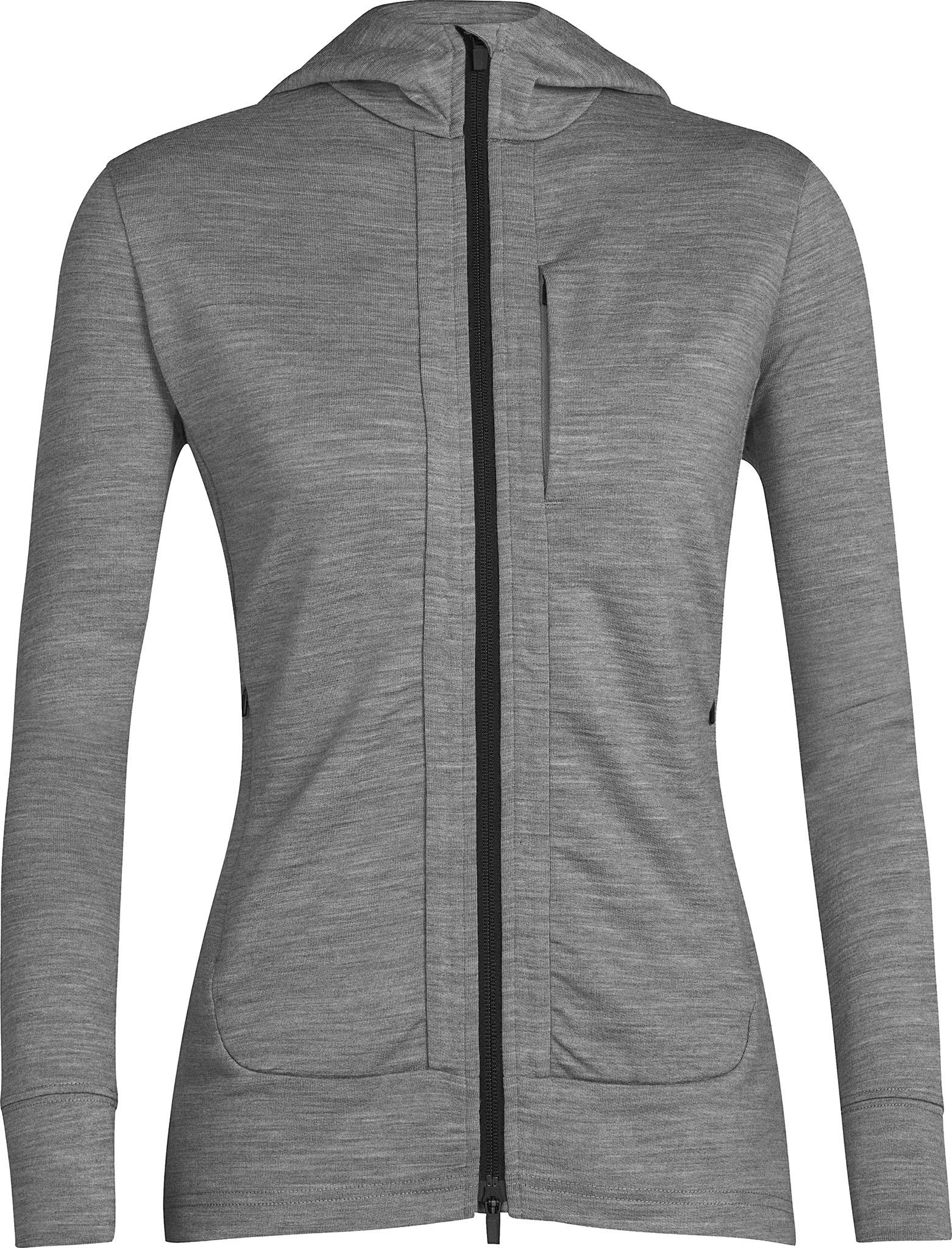 Product gallery image number 1 for product Quantum III Merino Long Sleeve Zip Hoodie - Women's