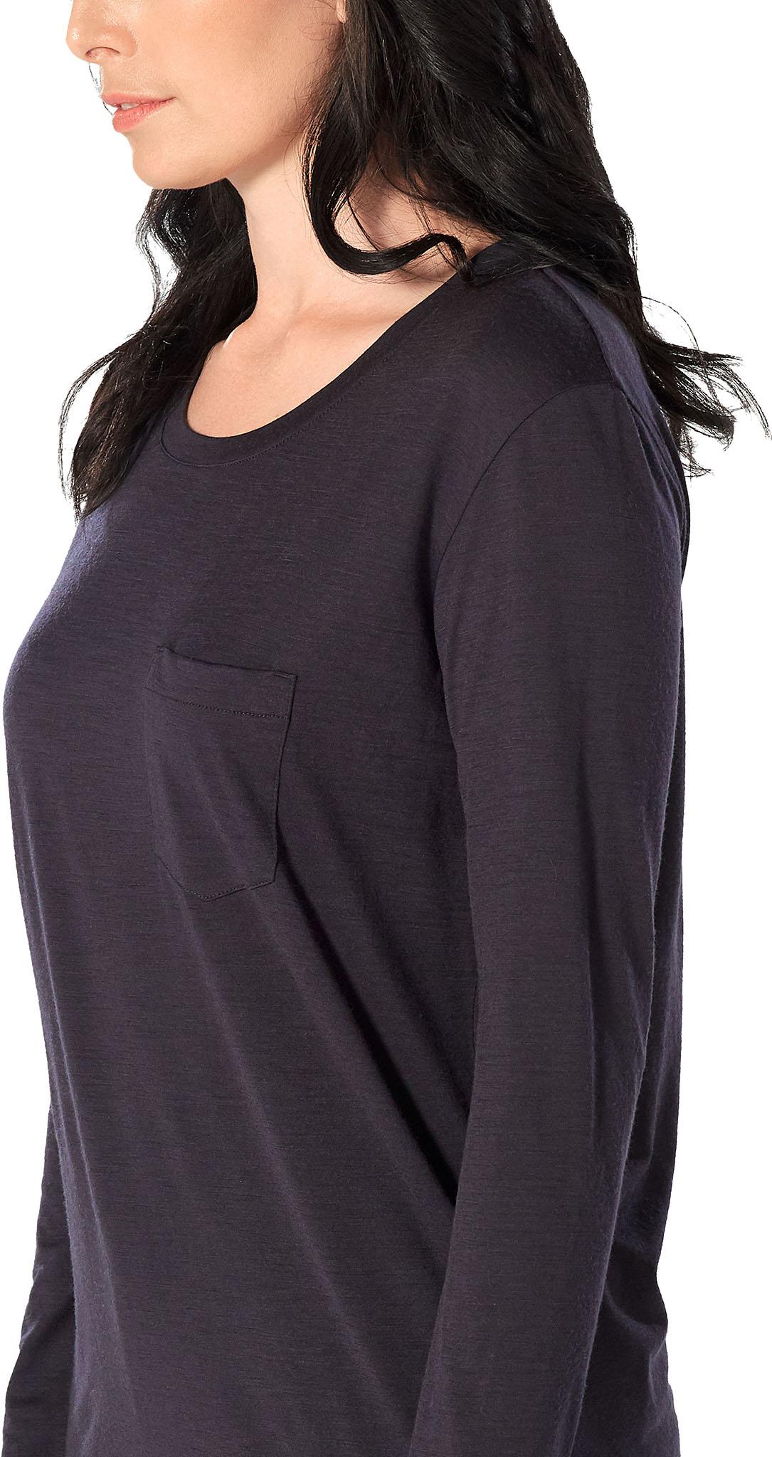 Product gallery image number 3 for product Tech Lite Long Sleeve Pocket Crewe - TABI Collection - Women's