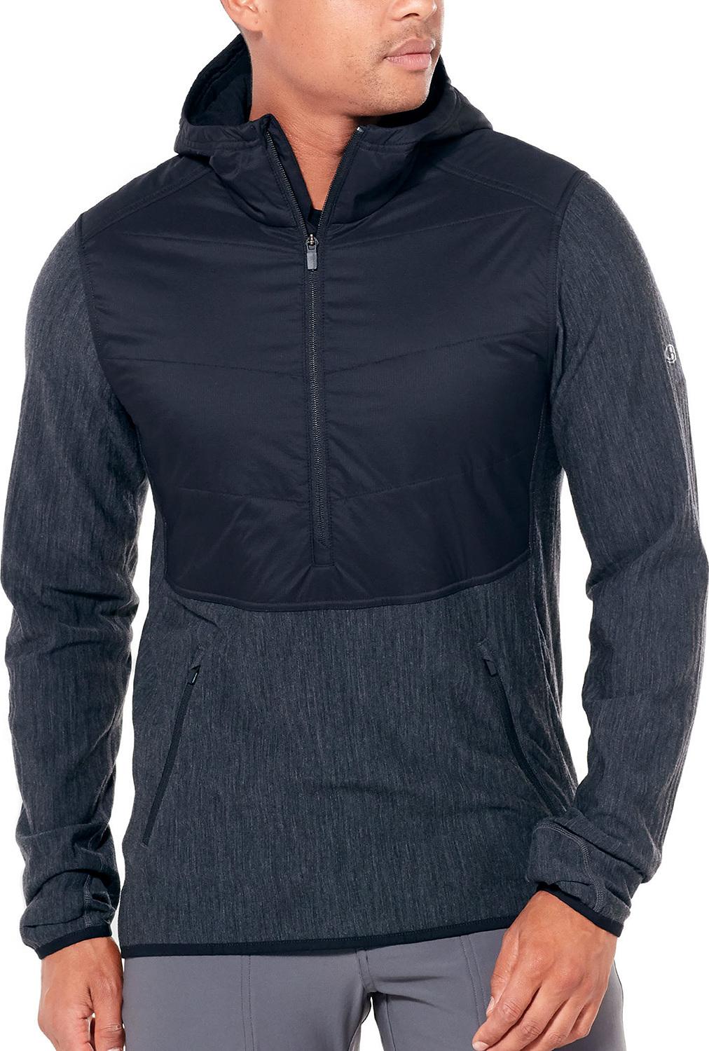 Product gallery image number 3 for product Descender Hybrid Long Sleeve Half Zip Hood - Men's