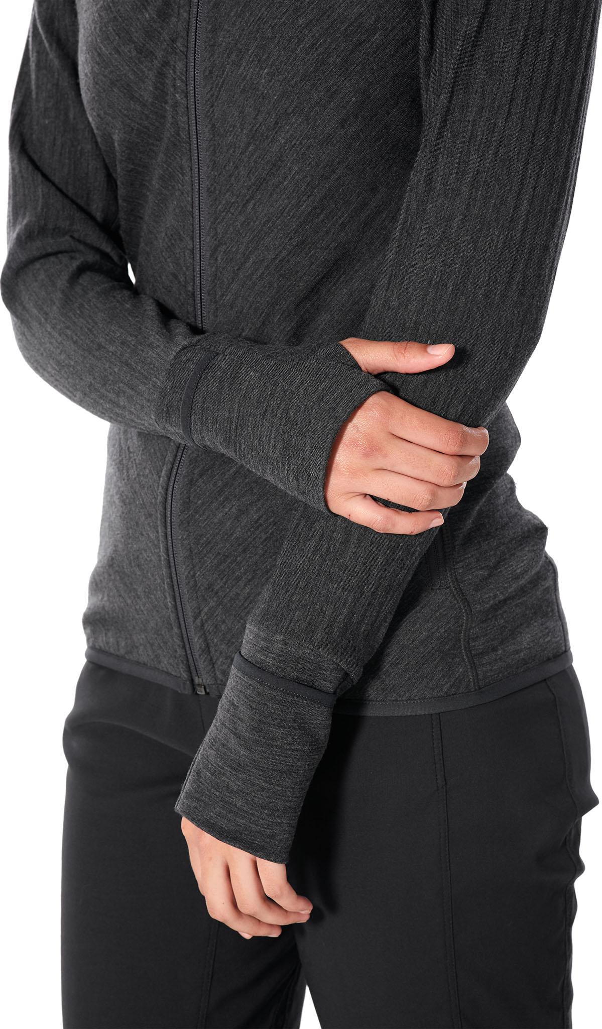 Product gallery image number 6 for product Descender Long Sleeve Zip Hood - Women's