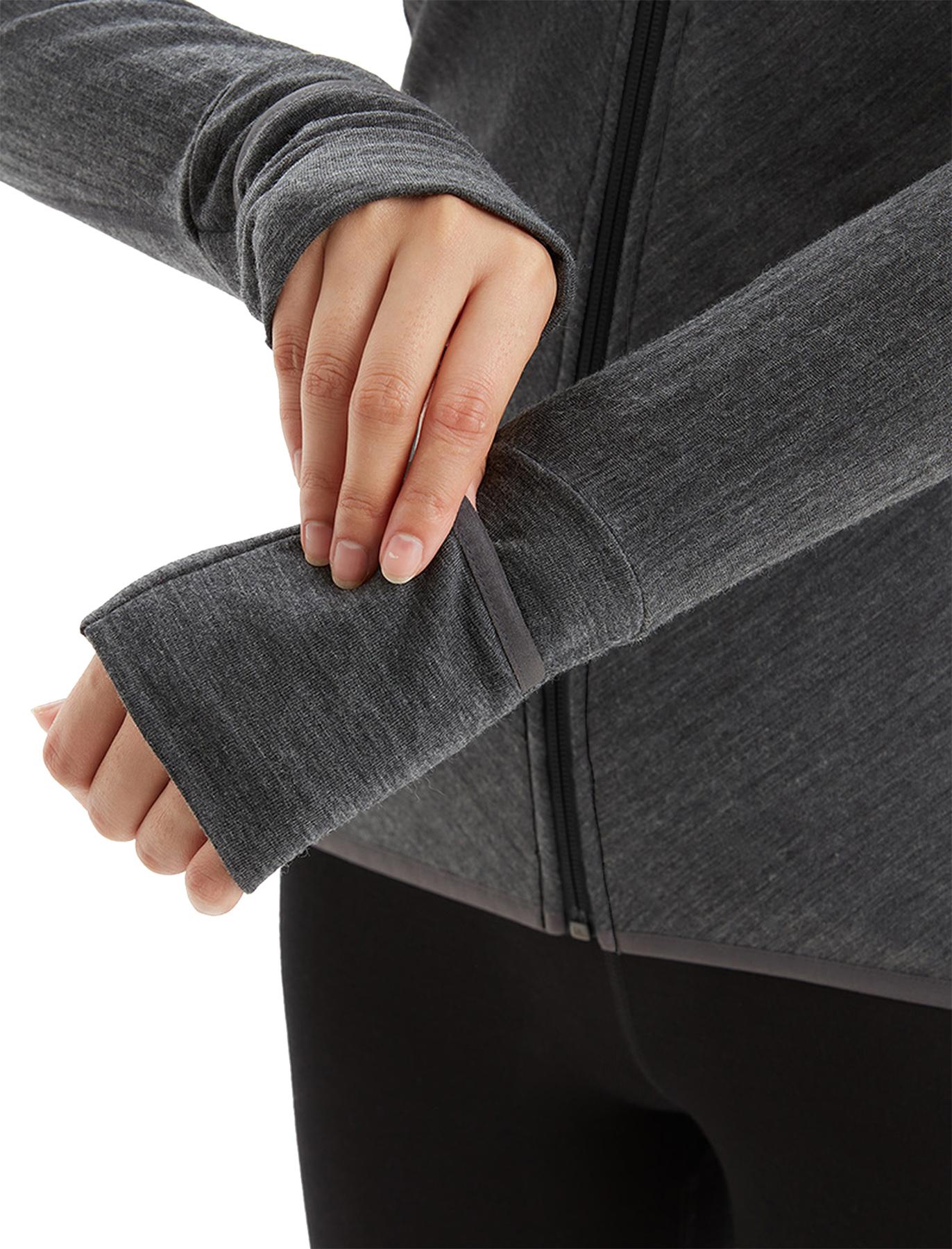 Product gallery image number 5 for product Descender Long Sleeve Zip Hood - Women's