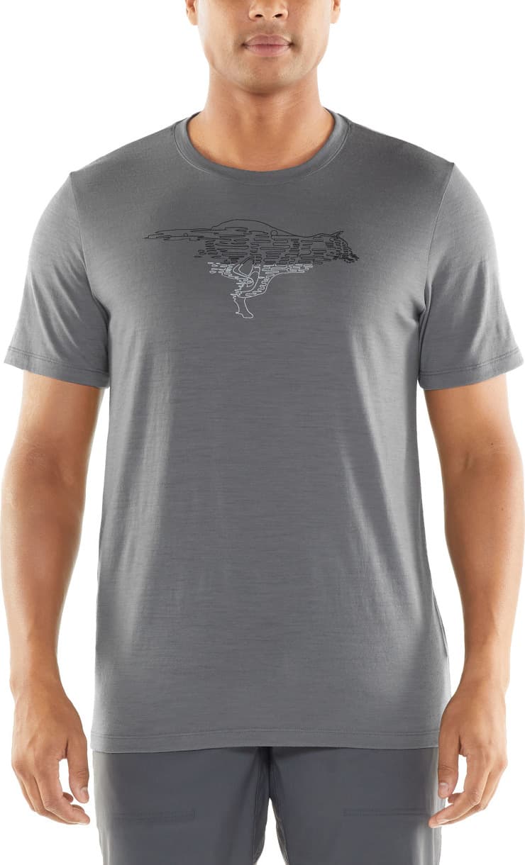 Product gallery image number 3 for product Tech Lite Short Sleeve Crewe Running Wolf - Men's