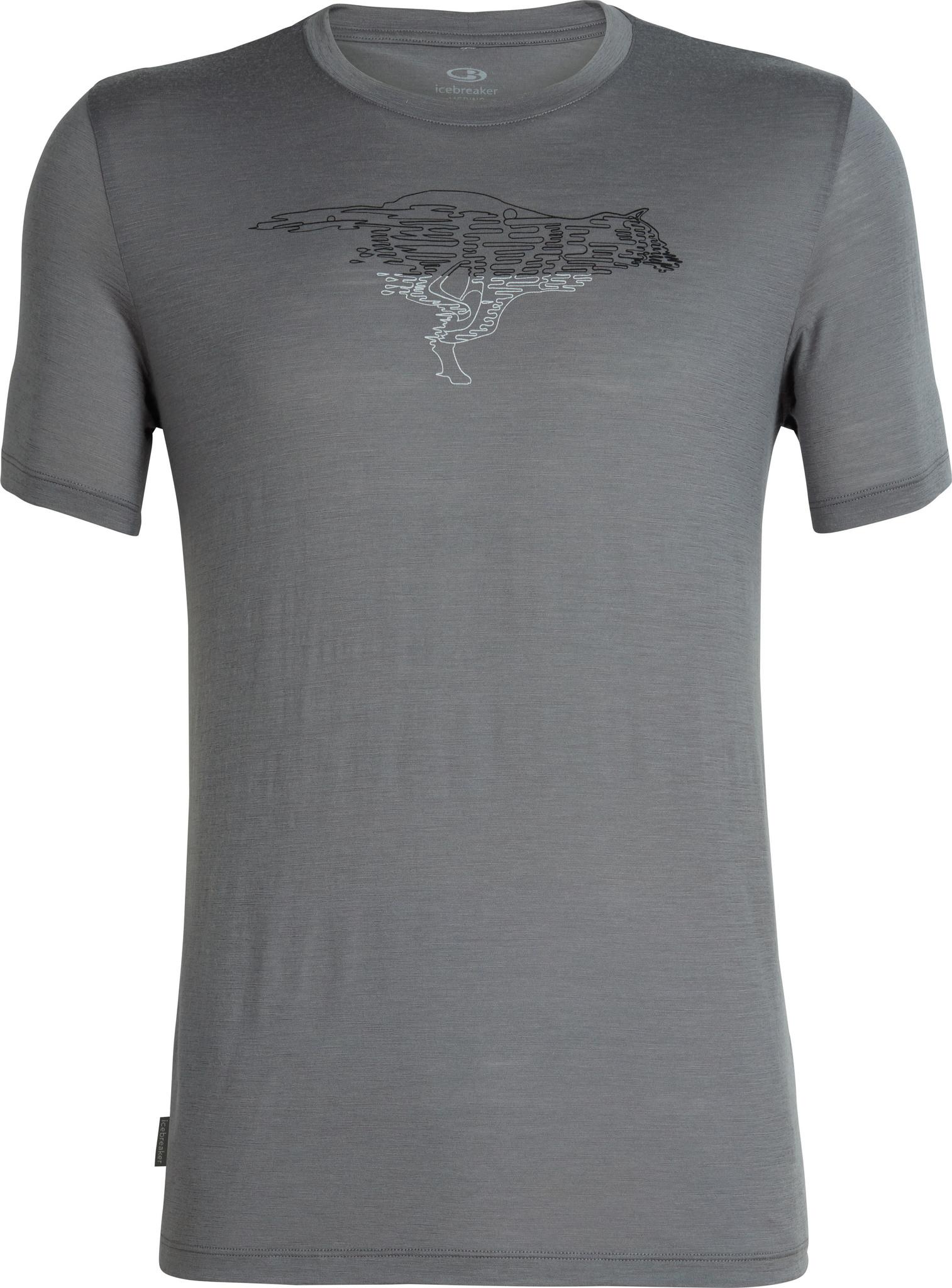 Product gallery image number 1 for product Tech Lite Short Sleeve Crewe Running Wolf - Men's
