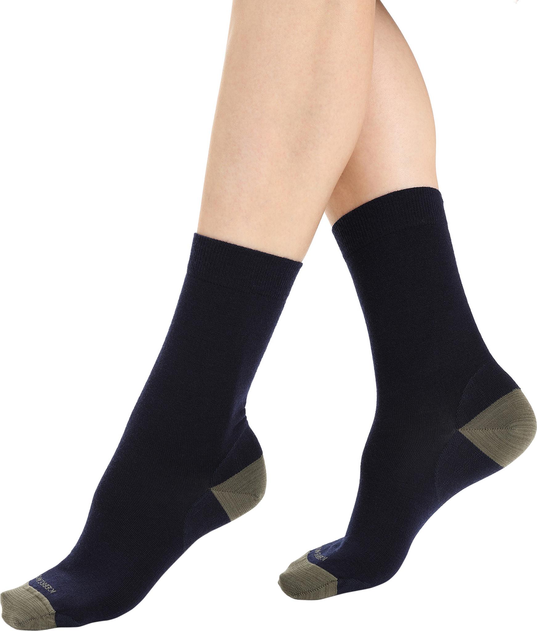 Product gallery image number 4 for product Lifestyle Fine Gauge Crew Socks - Women's