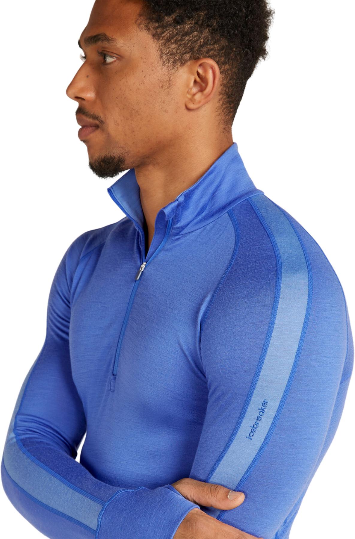 Numéro de l'image de la galerie de produits 4 pour le produit Haut à demi-glissière thermique à manches longues en mérinos 200 ZoneKnit - Homme