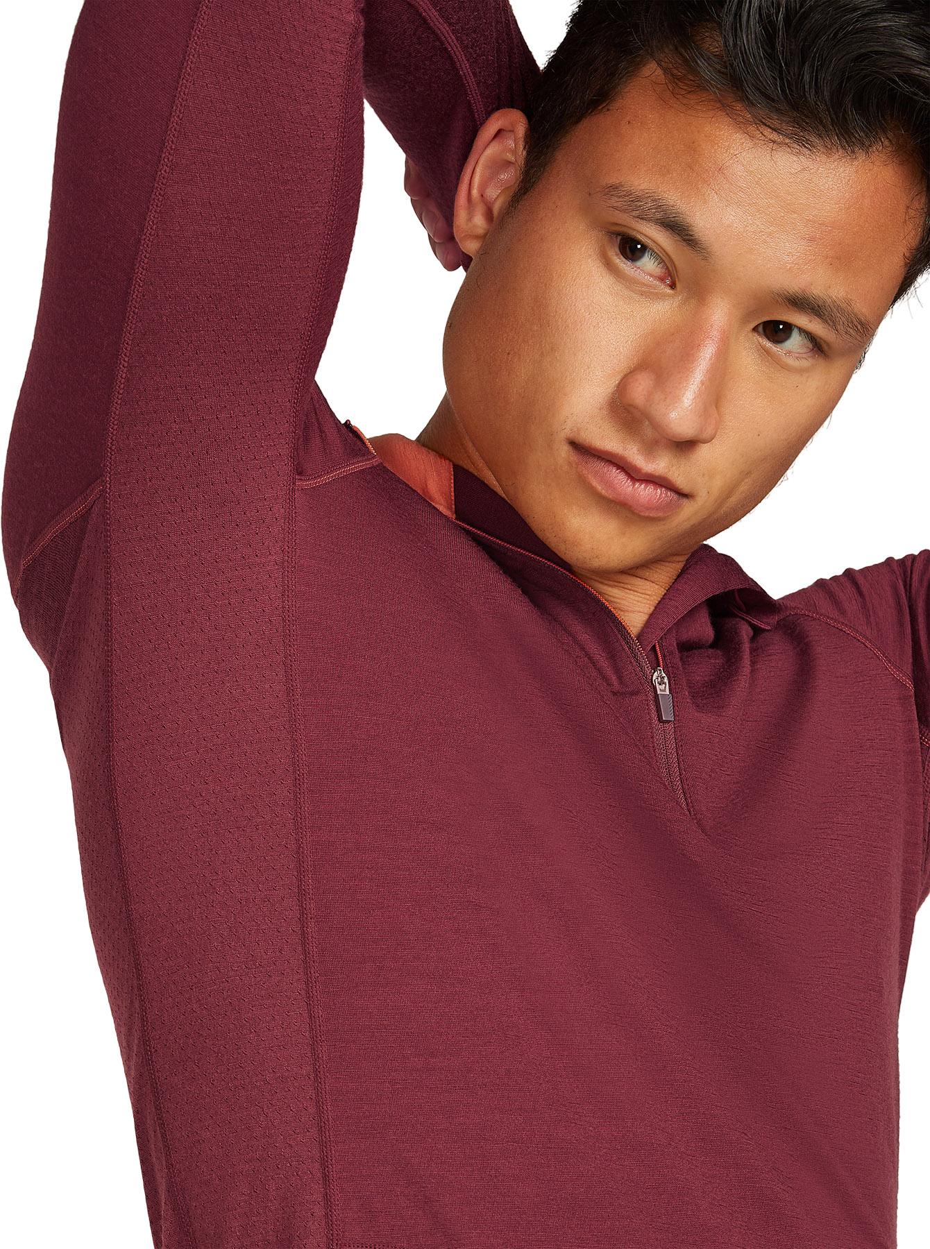 Product gallery image number 3 for product Merino 200 ZoneKnit Long Sleeve Half Zip Thermal Top - Men's