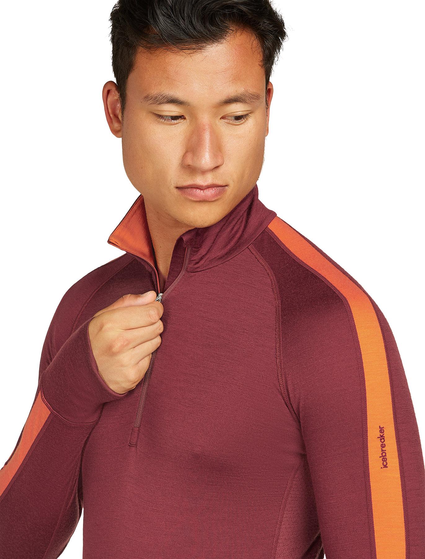 Product gallery image number 4 for product Merino 200 ZoneKnit Long Sleeve Half Zip Thermal Top - Men's