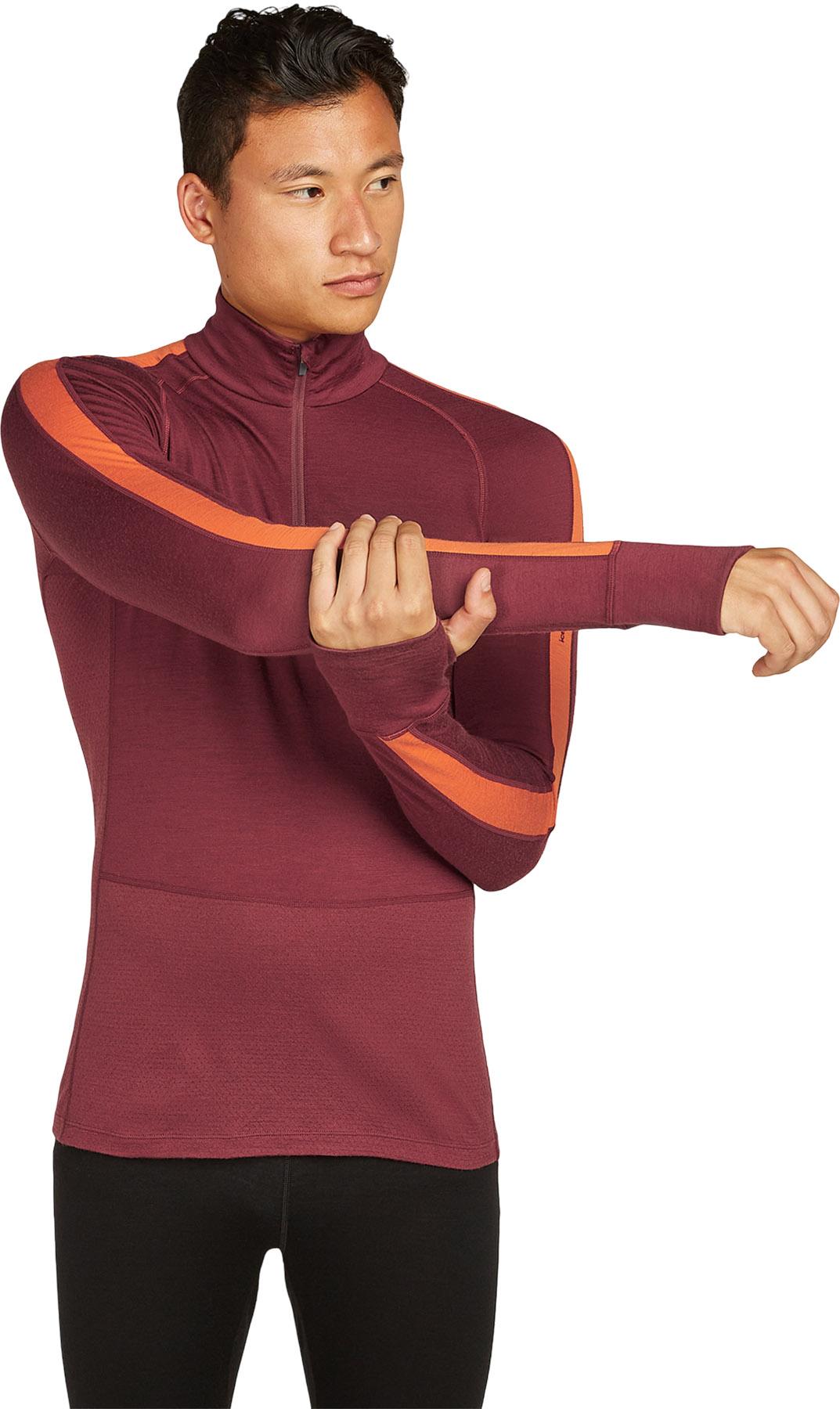 Product gallery image number 5 for product Merino 200 ZoneKnit Long Sleeve Half Zip Thermal Top - Men's