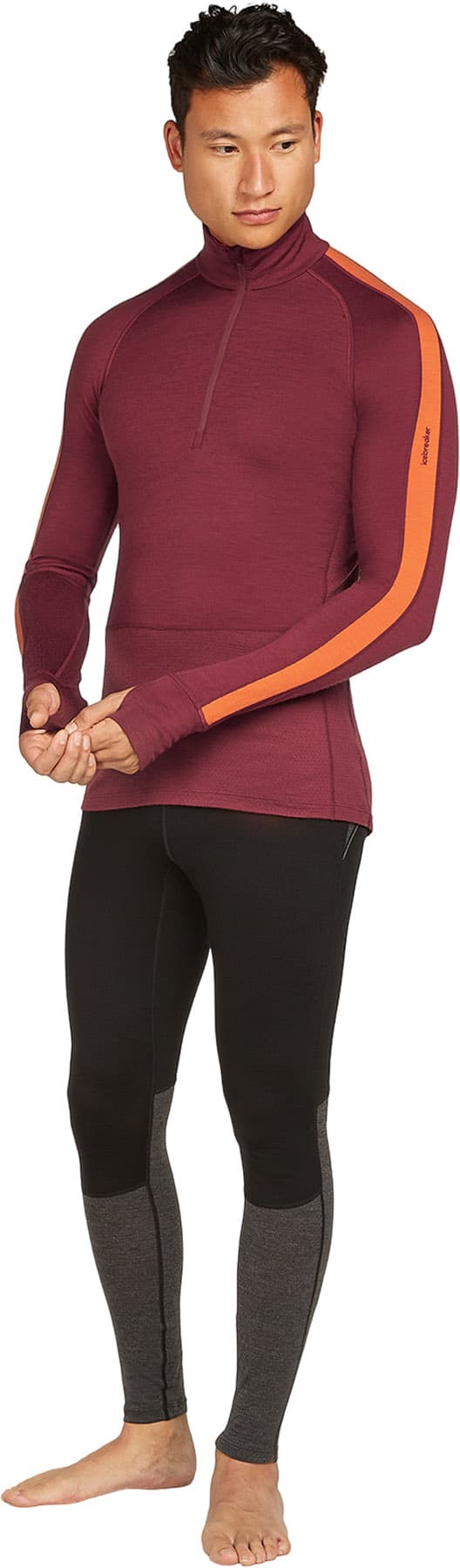 Product gallery image number 7 for product Merino 200 ZoneKnit Long Sleeve Half Zip Thermal Top - Men's