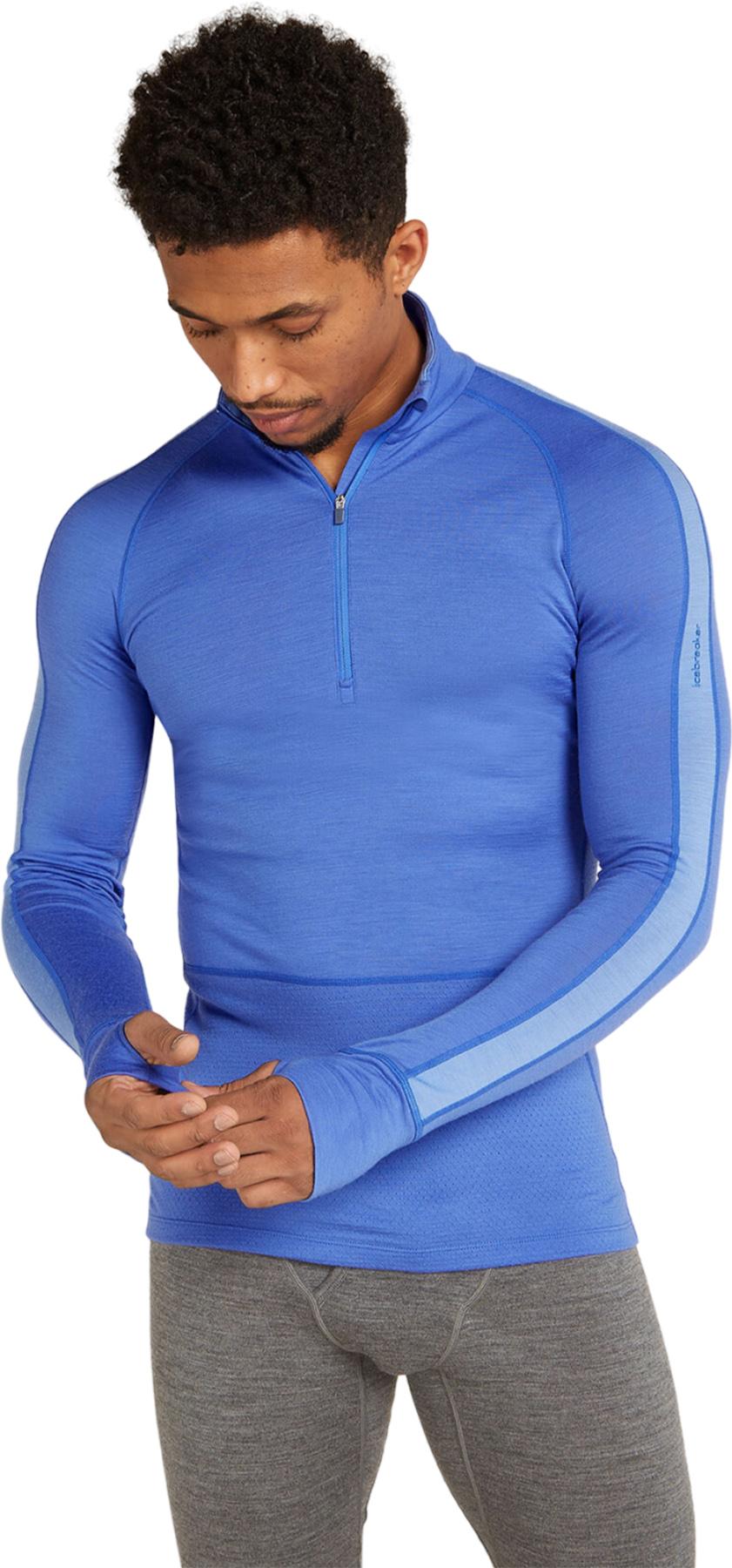 Numéro de l'image de la galerie de produits 1 pour le produit Haut à demi-glissière thermique à manches longues en mérinos 200 ZoneKnit - Homme