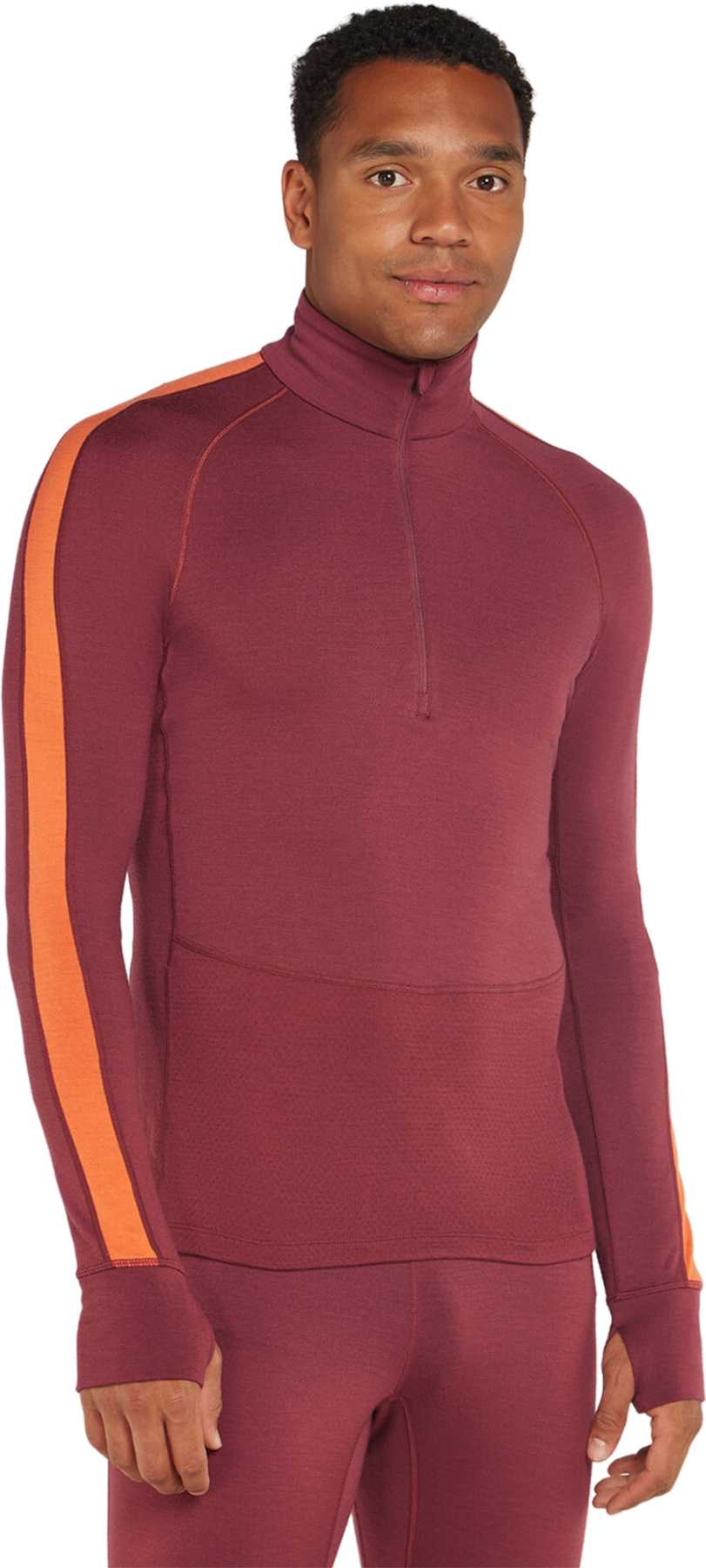 Image de produit pour Haut à demi-glissière thermique à manches longues en mérinos 260 ZoneKnit - Homme