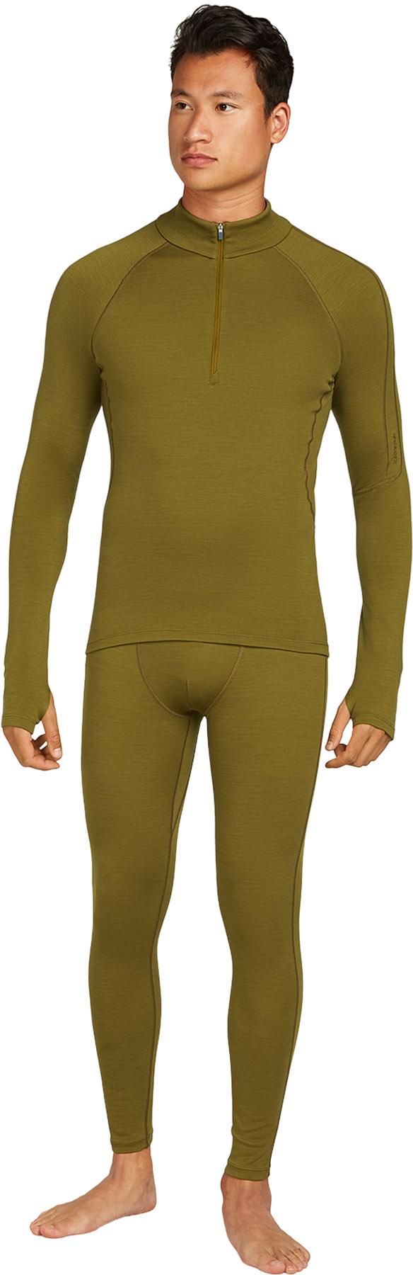 Product gallery image number 5 for product 300 MerinoFine Polar Long Sleeve Half Zip Thermal Top - Men's