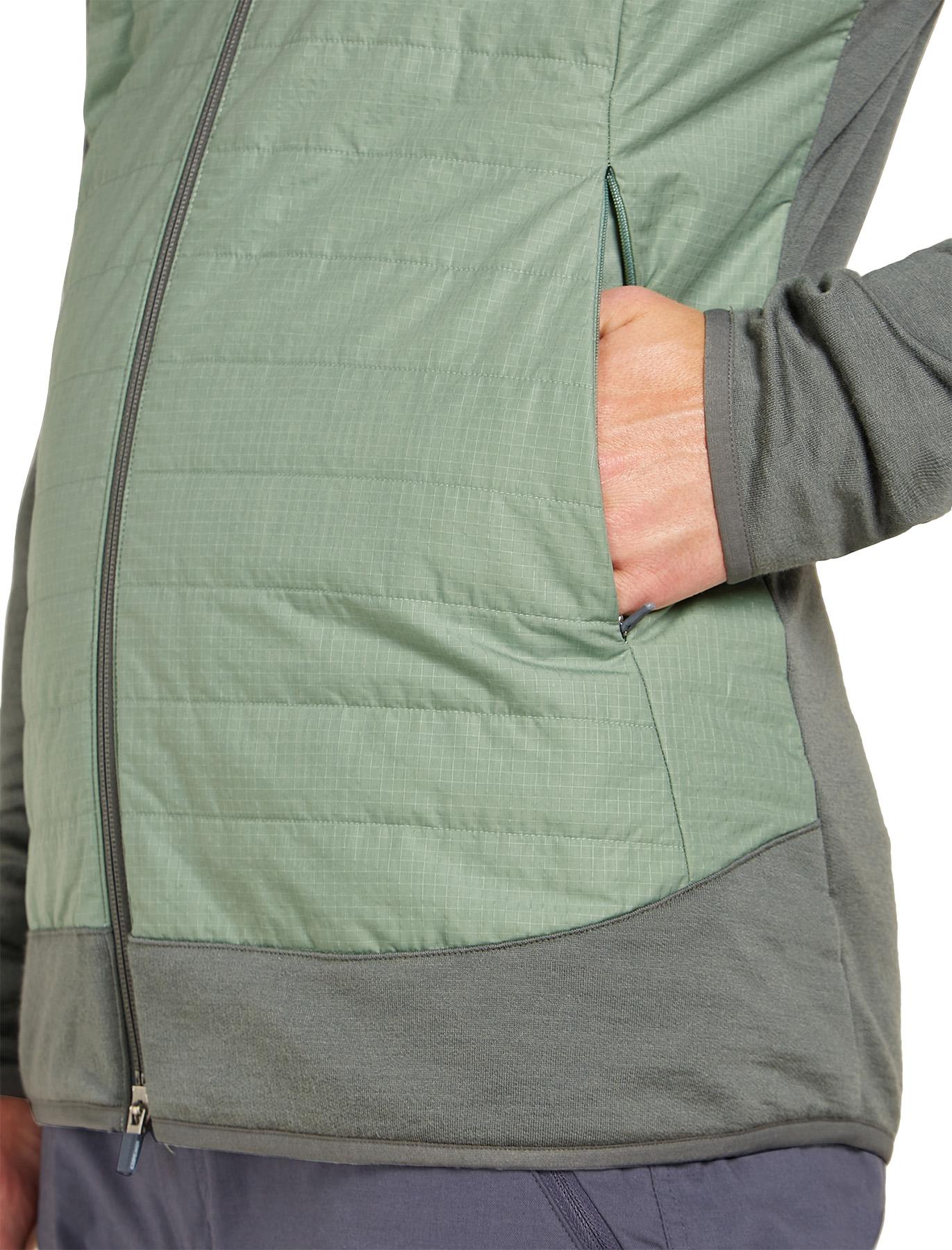 Numéro de l'image de la galerie de produits 2 pour le produit Chandail à capuchon avec glissière hybride en mélange de merinos Quantum - Homme