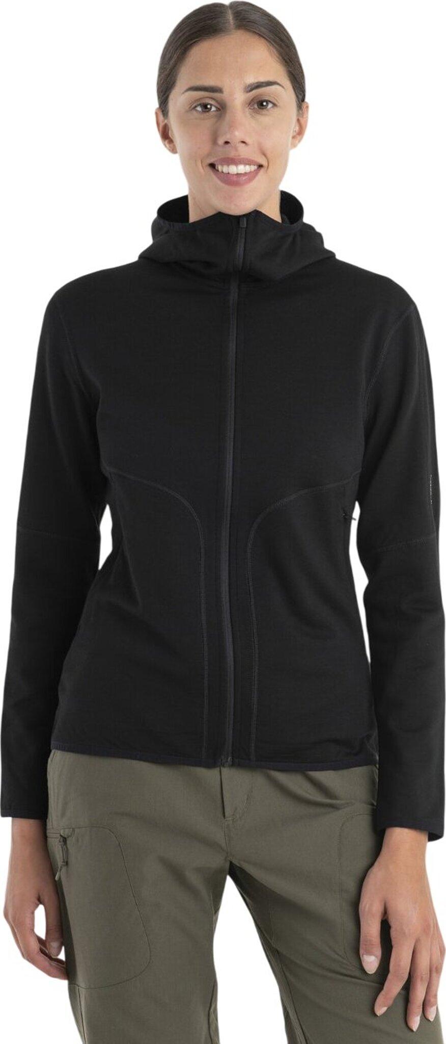 Image de produit pour Chandail à capuchon avec glissière en mérinos 560 RealFleece Elemental - Femme
