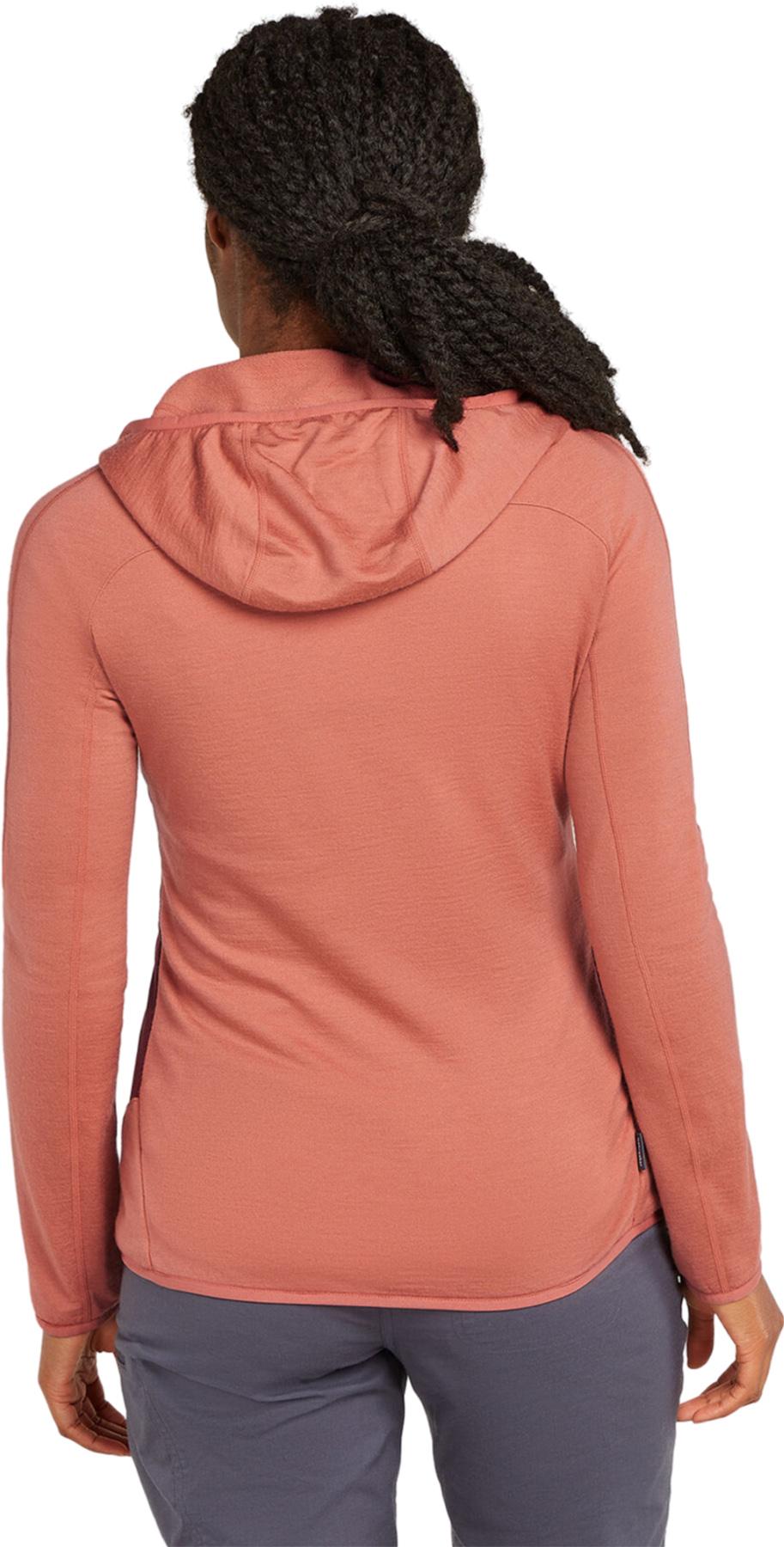 Numéro de l'image de la galerie de produits 6 pour le produit Chandail à capuchon avec glissière hybride en mélange de merinos Quantum - Femme