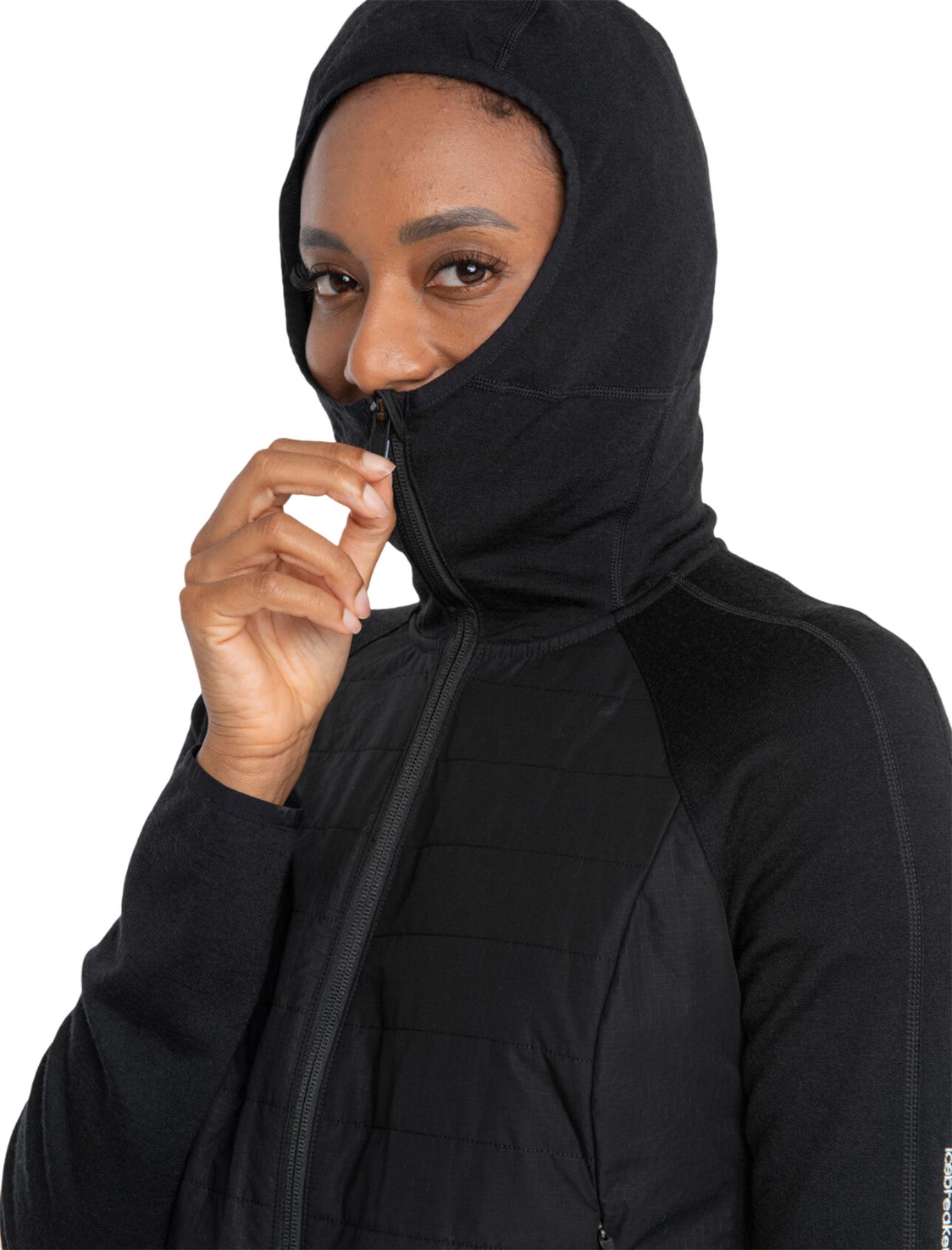 Product gallery image number 3 for product Quantum Merino Blend Hybrid Long Sleeve Zip Hoodie - Women's