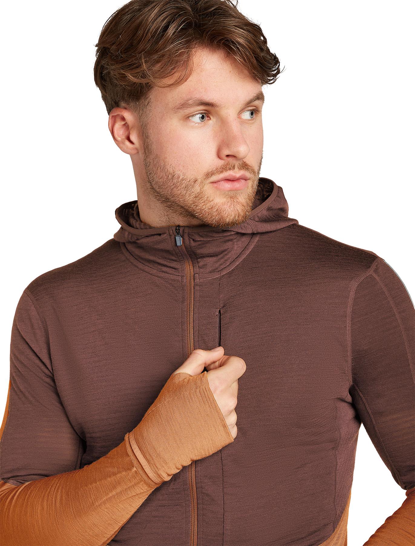 Product gallery image number 4 for product 200 RealFleece Descender Merino Blend Long Sleeve Zip Hoodie - Men's