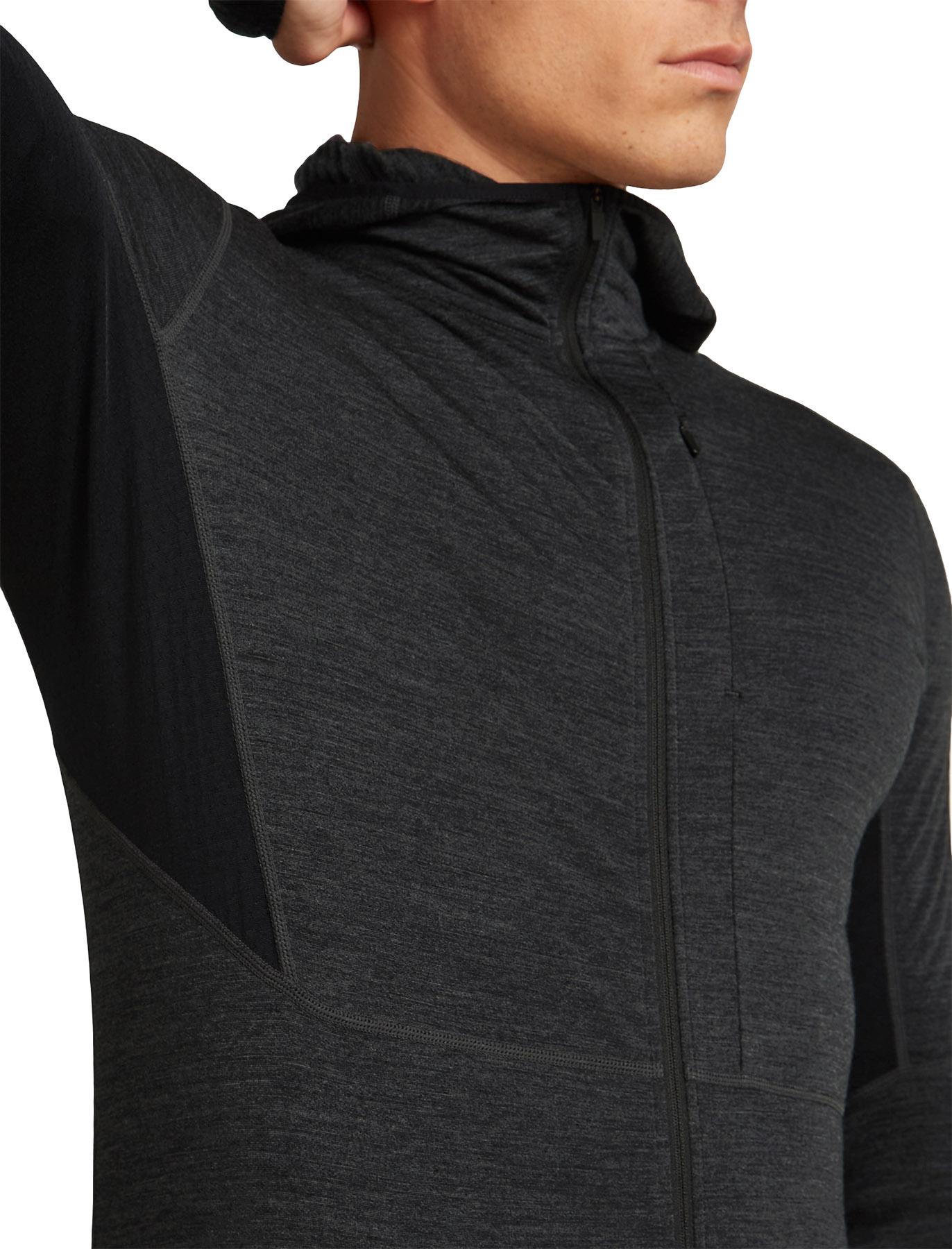 Product gallery image number 3 for product 200 RealFleece Descender Merino Blend Long Sleeve Zip Hoodie - Men's