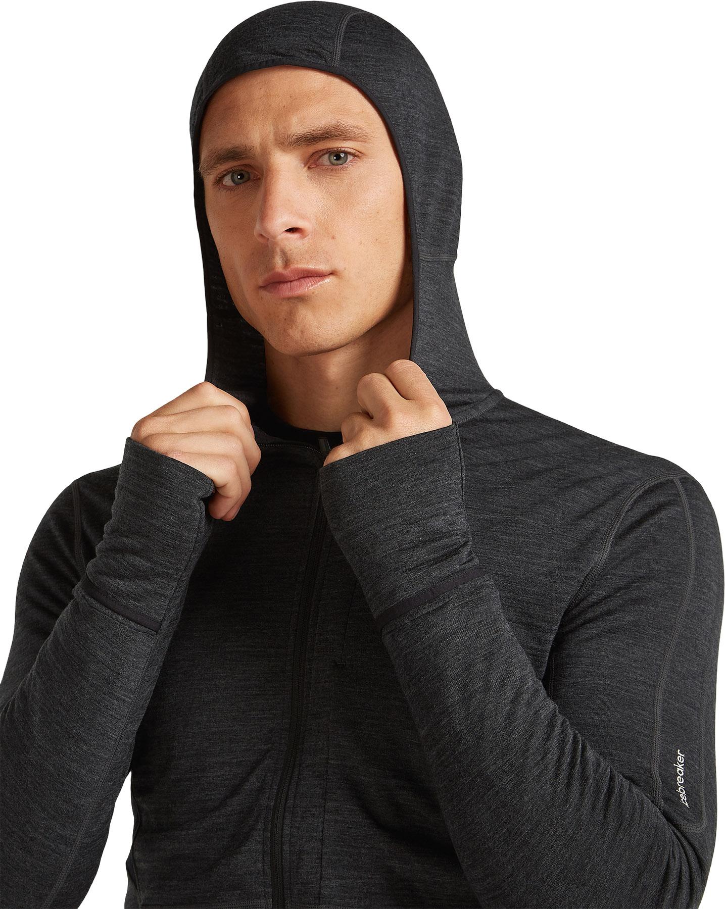 Product gallery image number 4 for product 200 RealFleece Descender Merino Blend Long Sleeve Zip Hoodie - Men's