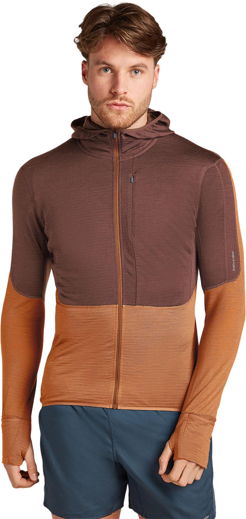 Product image for 200 RealFleece Descender Merino Blend Long Sleeve Zip Hoodie - Men's
