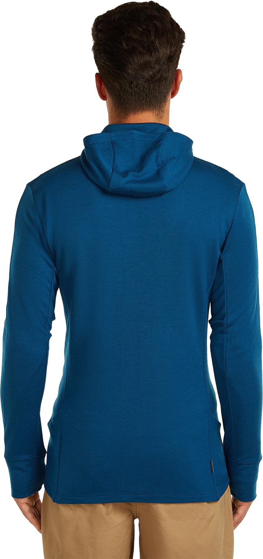 Product gallery image number 4 for product Chandail à capuchon avec glissière à manches longues en mérinos 260 Quantum - Homme